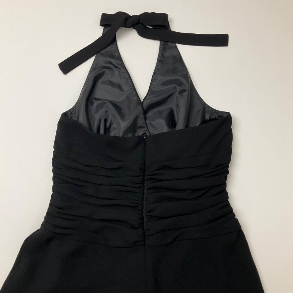 Jones Wear Black Halter Backless Knee Length Womens Size 10 Dress LBD Formal - Picture 9 of 14